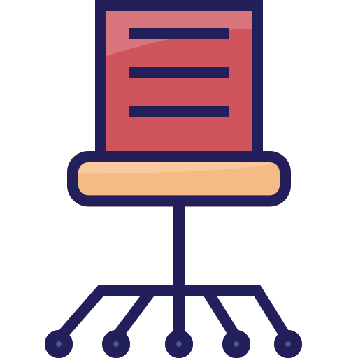 krzesło biurowe Mangsaabguru Lineal Color ikona