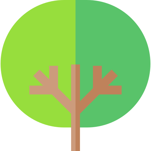 Árvore Basic Straight Flat Ícone