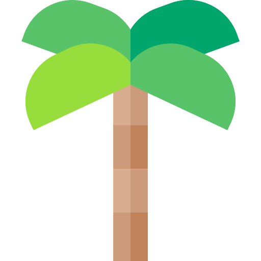 Пальма Basic Straight Flat иконка