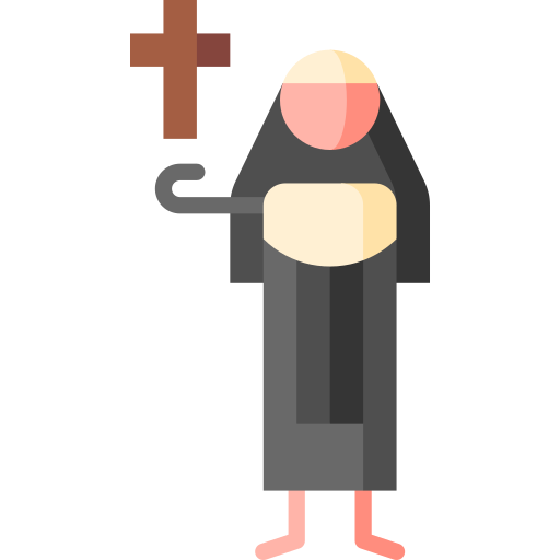 nonne Puppet Characters Flat icon