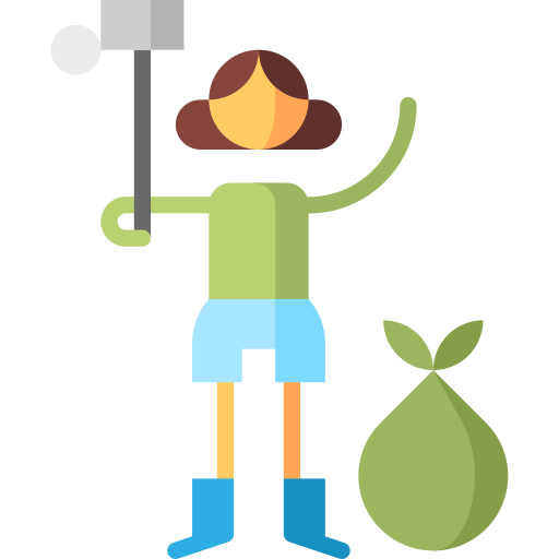 abholen Puppet Characters Flat icon