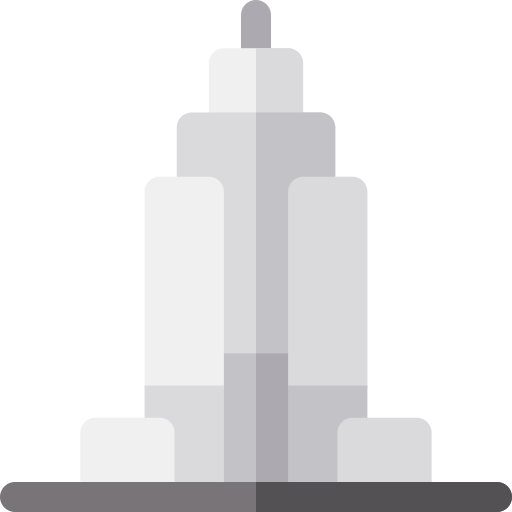empire state building Basic Rounded Flat Icône