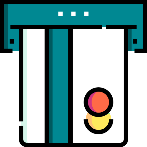 bankomat Detailed Straight Lineal color ikona