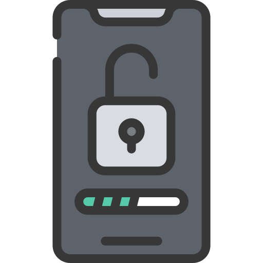 Mobile password Juicy Fish Soft-fill icon