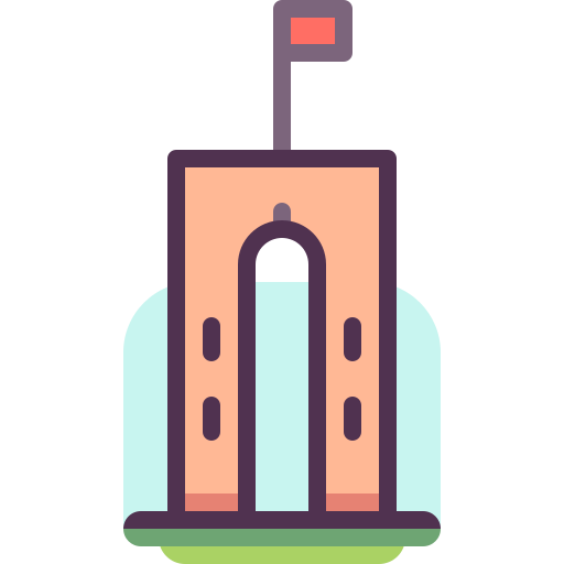 torre de ejer bavnehoj Special Meteor Lineal color icono