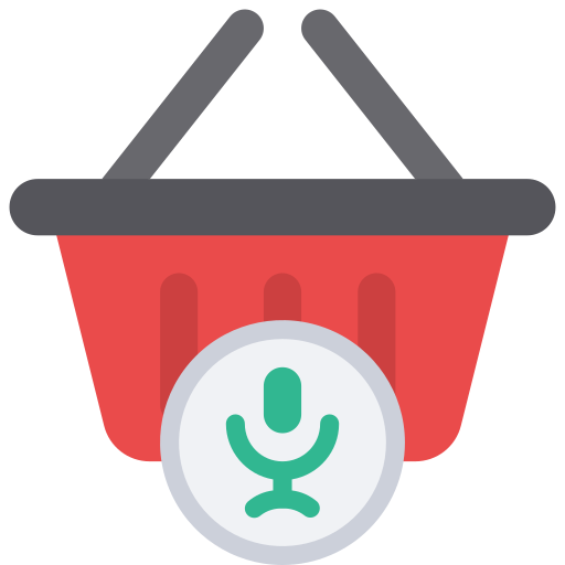 Shopping basket Juicy Fish Flat icon