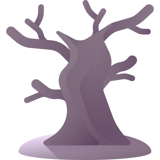 Dead tree 3D Color icon