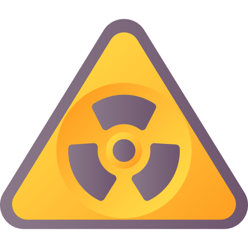 Nuclear energy 3D Color icon