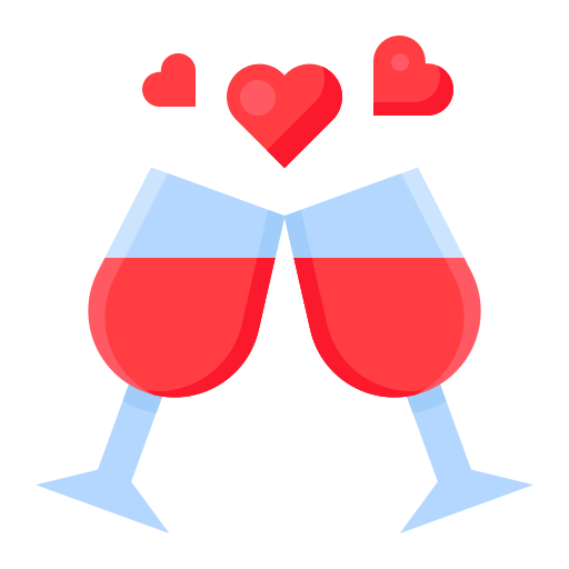 Wine glasses Generic Flat icon