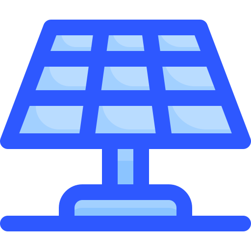 Solar panel Vitaliy Gorbachev Blue icon