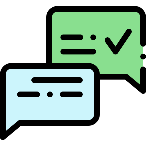 Dialogue Detailed Rounded Lineal color icon