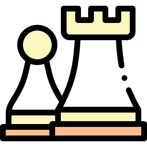 Pawn Detailed Rounded Lineal color icon