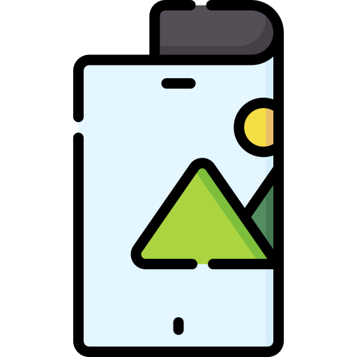 折りたたみ式携帯電話 Special Lineal color icon