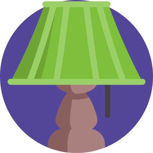 lámpara Detailed Flat Circular Flat icono