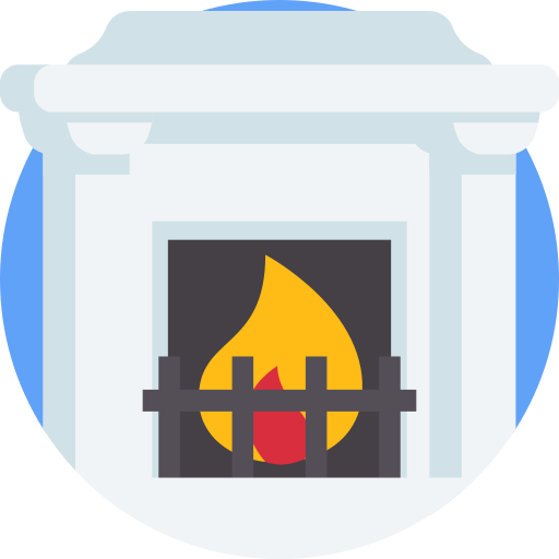 Fireplace Detailed Flat Circular Flat icon