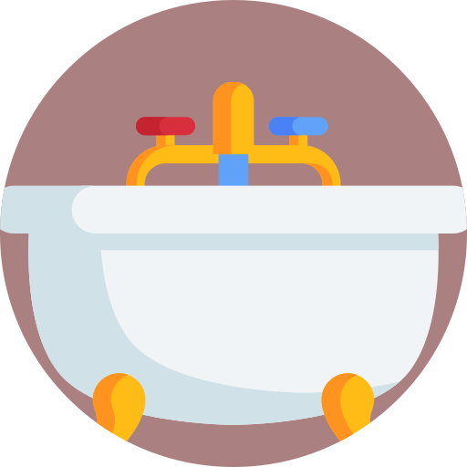 목욕 Detailed Flat Circular Flat icon