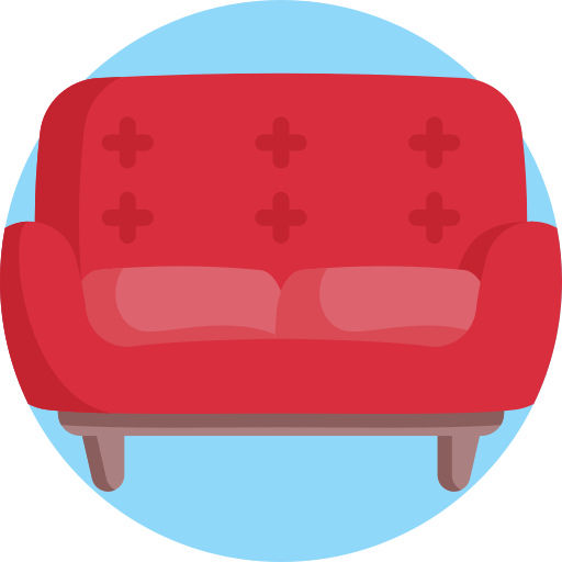 sofa Detailed Flat Circular Flat ikona