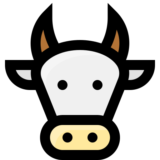 Cow Generic Outline Color icon