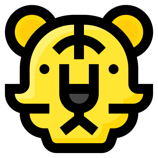 tiger Generic Outline Color icon