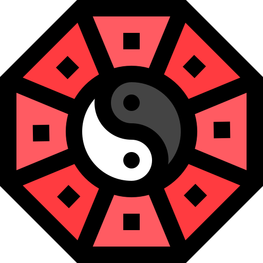 陰陽のシンボル Generic Outline Color icon