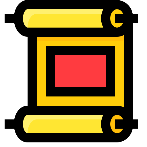 스크롤 Generic Outline Color icon