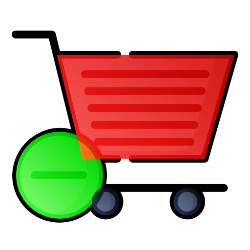 Shopping trolley Generic Outline Color icon