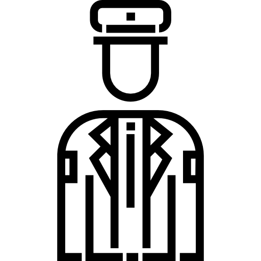 capitán Detailed Straight Lineal icono