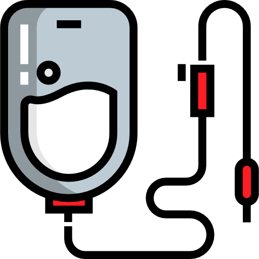transfusión Detailed Straight Lineal color icono