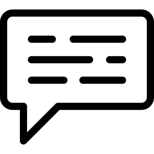 discuter Detailed Rounded Lineal Icône