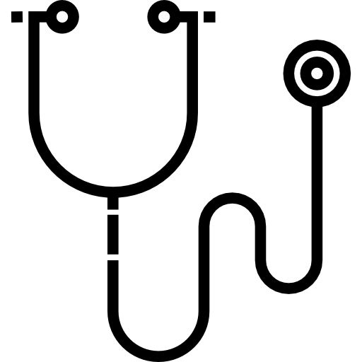 聴診器 Detailed Straight Lineal icon