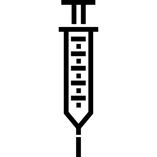 注射器 Detailed Straight Lineal icon