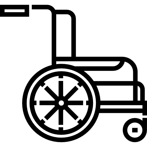 바퀴 달린 의자 Detailed Straight Lineal icon