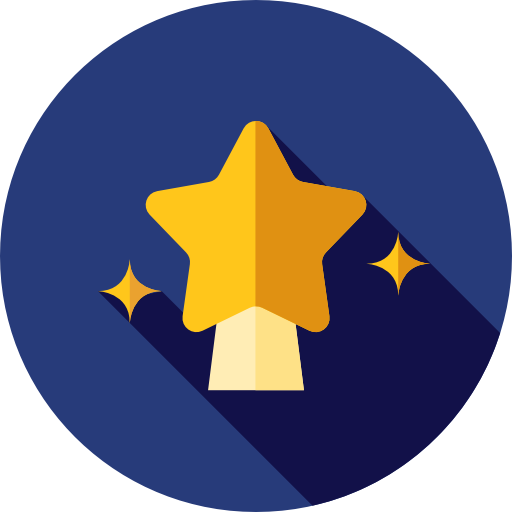 star Flat Circular Flat icon