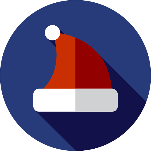 wintermütze Flat Circular Flat icon