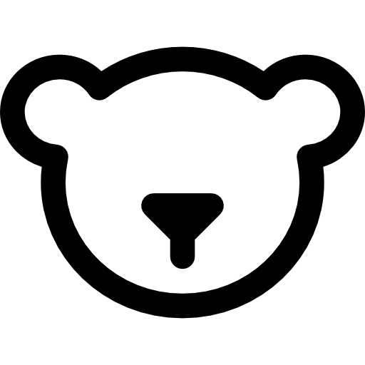 niedźwiedź polarny Basic Rounded Lineal ikona