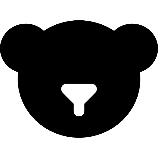 niedźwiedź polarny Basic Rounded Filled ikona