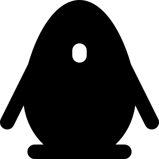 pinguim Basic Rounded Filled Ícone