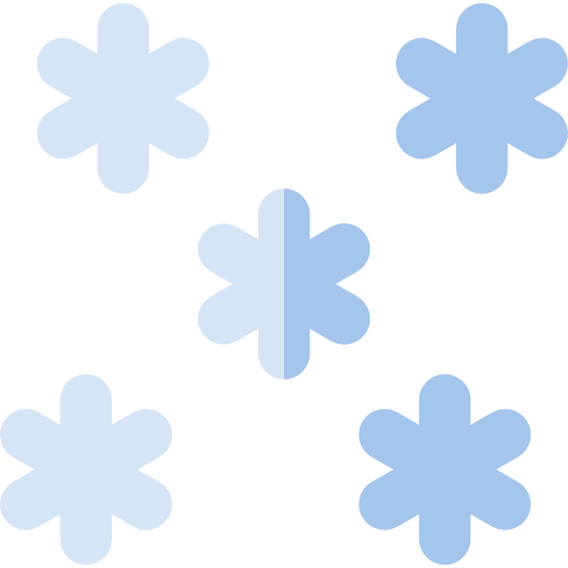 sneeuwen Basic Rounded Flat icoon
