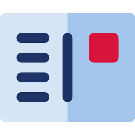 ポストカード Basic Rounded Flat icon