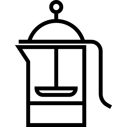 French press Detailed Straight Lineal icon