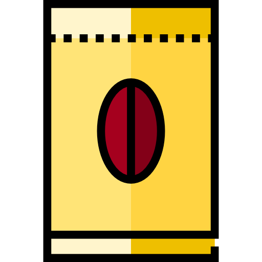 borsa da caffè Detailed Straight Lineal color icona