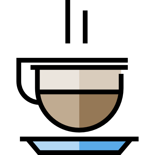 filiżanka kawy Detailed Straight Lineal color ikona