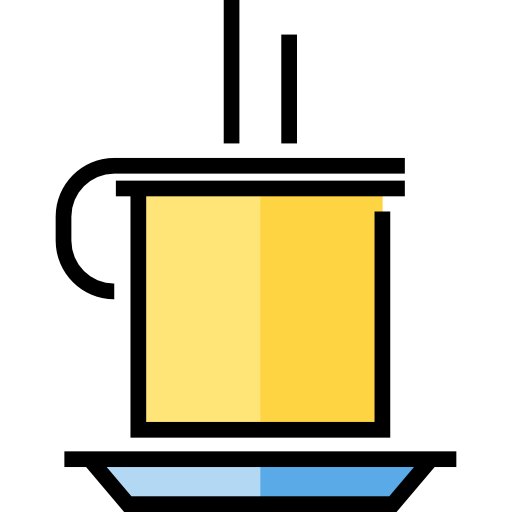 taza de té Detailed Straight Lineal color icono