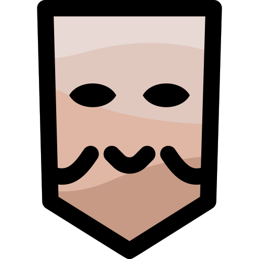 Mask Vitaliy Gorbachev Lineal Color icon