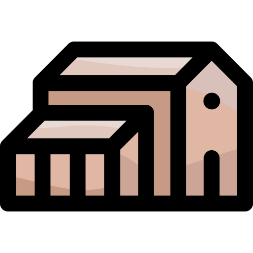 建物 Vitaliy Gorbachev Lineal Color icon
