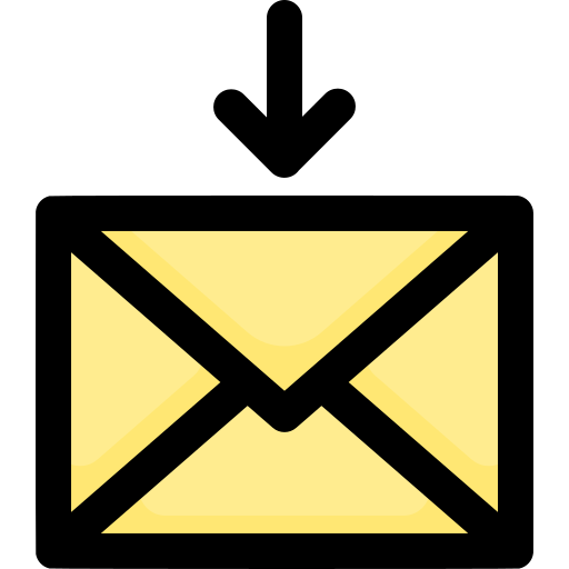 받은 편지함 메일 Vitaliy Gorbachev Lineal Color icon