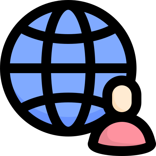 Глобальная сеть Vitaliy Gorbachev Lineal Color иконка