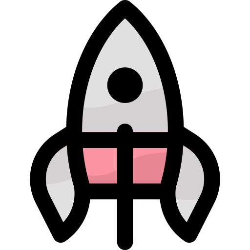Rocket Vitaliy Gorbachev Lineal Color icon