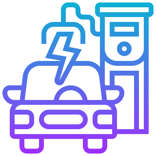 Electric vehicle Meticulous Gradient icon