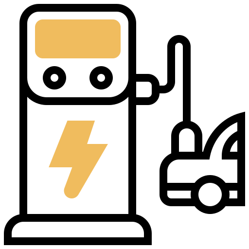 電気自動車 Meticulous Yellow shadow icon